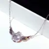 Wholesale Jewelry Fashion Geometric Copper Diamond Necklace