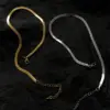 Wholesale Fashion Solid Color Titanium Steel Necklace 1 Piece