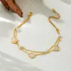 Wholesale Jewelry Marine Style Sweet Conch Shell 304 Stainless Steel Anklet