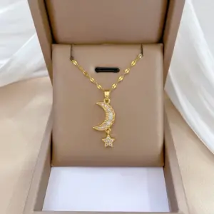 G126 Titanium Steel Chain Copper Pendant