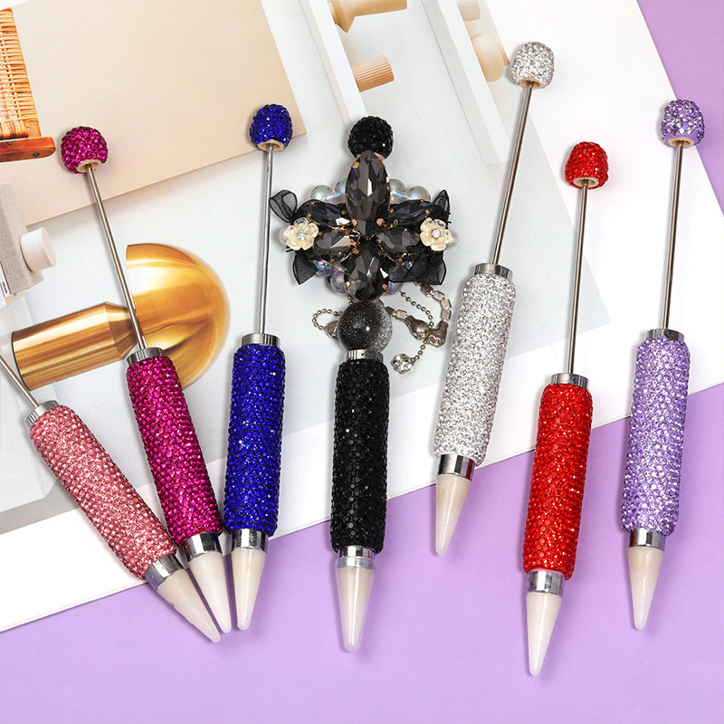 Wholesale Beadable pens, full-diamond DIY beaded pens