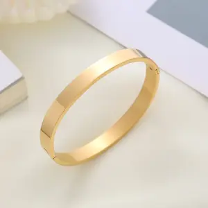 Wholesale Basic Solid Color Stainless Steel Bangle