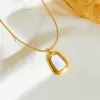 Wholesale 304 Stainless Steel Square PVD Coated Acrylic 18K Real Gold Plated Simple Style Classic Style Waterproof Non Tarnish Plating Gold Jewelry Set