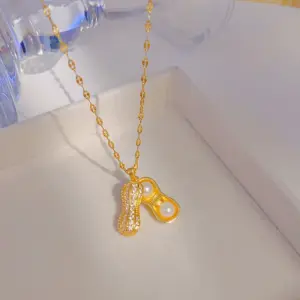 Golden Openable Pearl Peanut