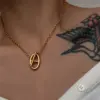 Wholesale Ion Plating (IP) Pig Nose 304 Stainless Steel Basic Waterproof Non Tarnish 304 Stainless Steel Pendant Necklace