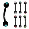 Wholesale Fashion Geometric Stainless Steel Inlay Ear Studs 1 Piece