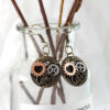 Wholesale Retro punk style mechanical gear earrings