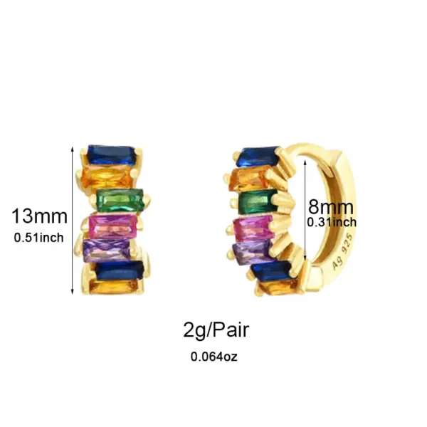 Wholesale 1 Pair Glam Cool Style Solid Color Copper Plating Inlay Zircon Gold Plated Earrings