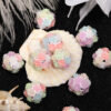 Wholesale Luminous Fine Flash Simulation Rose Ceramic Mud Beads Heavy Industry Camellia Diamond Ball Beads DIY Mobile Phone Chain Beaded Accessories