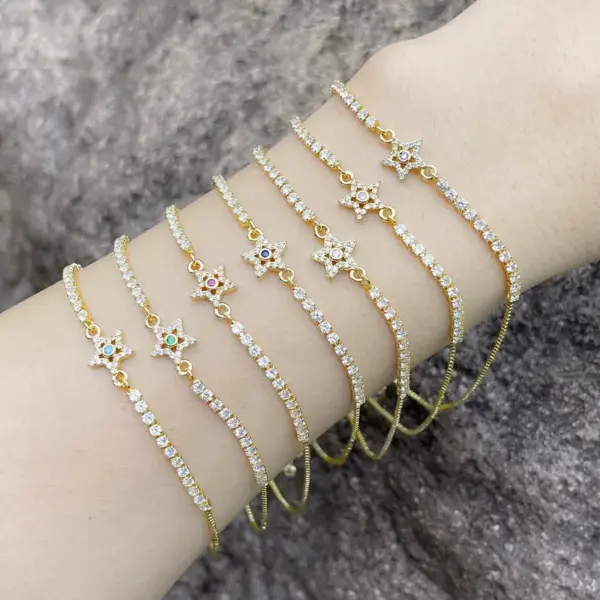 Wholesale Fashion Copper Xingx Bracelet Zircon Copper Bracelets