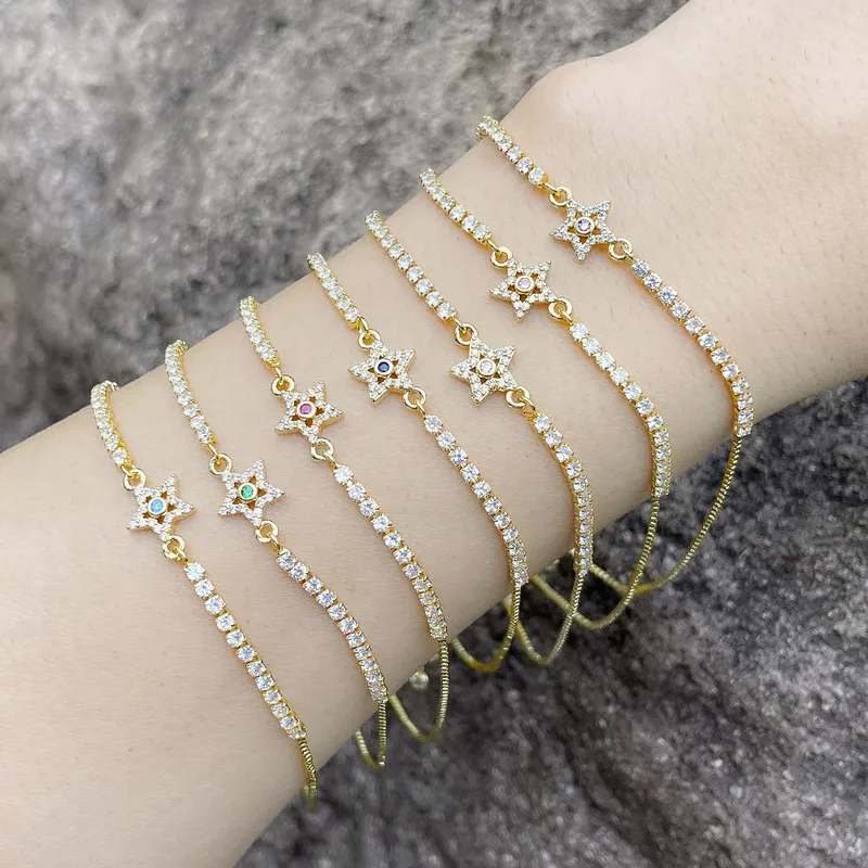Wholesale Fashion Copper Xingx Bracelet Zircon Copper Bracelets