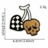 oly-e9798cd61210b9cab183e729703e1e0e Wholesale Children's Funny Cloth Stickers Punk Style Badge Brown Series Skull Cartoon Ghost Computer Embroidery Hot Melt Adhesive Style