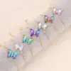 Fashion Butterfly Copper Zircon Bracelets In Bulk