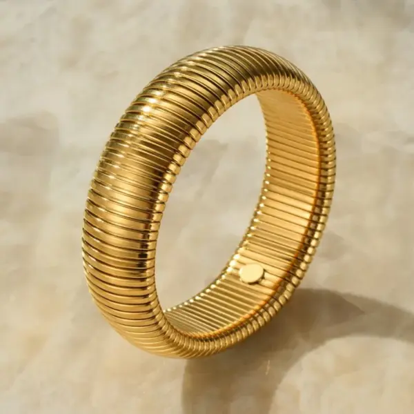 Wholesale Hip-Hop Retro Solid Color Titanium Steel Bangle In Bulk