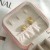 304 Stainless Steel Water oplets Waves Vacuum Plating Stone-Free 18K Real Gold Plated 18K Gold Simple Style Classic Style Waterproof Non Tarnish Plating Yellow Ear Studs