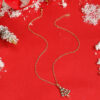 Wholesale Christmas colorful cartoon temperament Christmas tree necklace