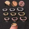 Ear Cartilage Rings & Studs Simple Style Geometric Colorful Copper Zircon