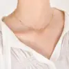 Wholesale Stainless Steel Heart Shape PVD Coated Gold Plated Casual Simple Style Waterproof Non Tarnish Plating Curb Chain Gold Necklace
