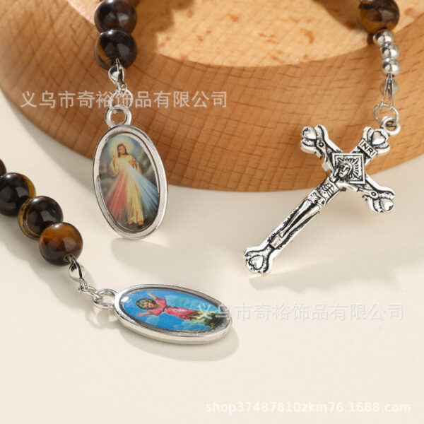 Wholesale Tiger Eye Rosary Prayer Gemstone Bracelet