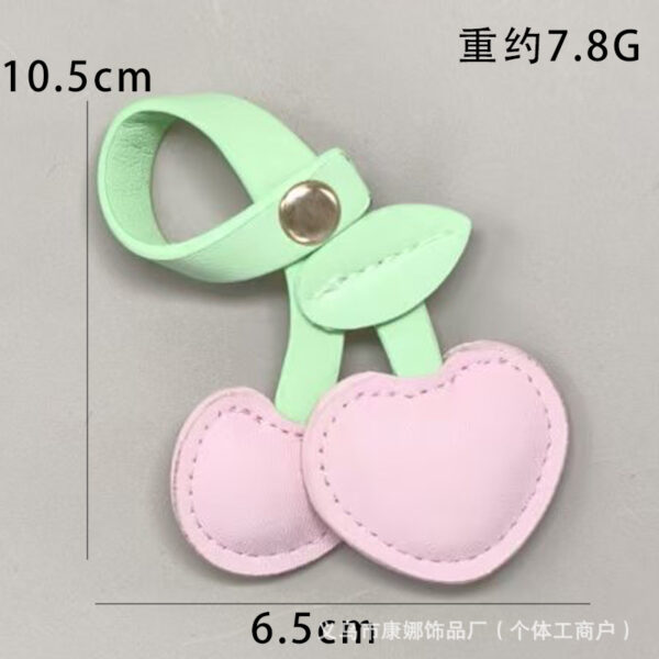 oly-e9b5fa30a03963cc41f09a979fe74280 Wholesale Factory direct pu leather cherry pendant leather cherries retro bag pendant key chain hanging jewelry