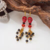 Wholesale New European and American style Halloween earrings, unique retro Halloween skull tassel stud earrings, in stock and available for wholesale.