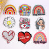 Wholesale Cartoon Letter Rainbow Heart Bag Acrylic