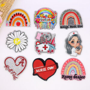 Wholesale Cartoon Letter Rainbow Heart Bag Acrylic