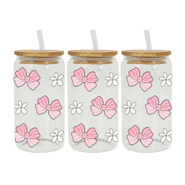 Wholesale Cute cartoon and simple 16oz Cup UV DTF Wrap