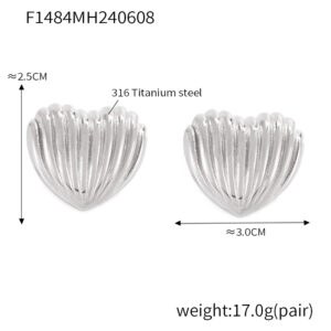 F1484-Steel earrings