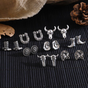 Wholesale Retro ethnic style cowboy earrings