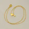 Wholesale PVD Coated 18K Gold Plated Letter Heart Shape 304 Stainless Steel Casual French Style Waterproof Non Tarnish 304 Stainless Steel Pendant Necklace