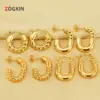 Wholesale 1 Pair Simple Style Geometric 304 Stainless Steel 18K Gold Plated Hoop Earrings Ear Studs