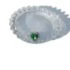 Wholesale Sweet Heart Shape Titanium Steel Inlay Zircon Rings