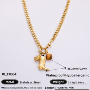 XL31004 / Electroplated 18k real gold