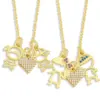 Wholesale Cross-border Hot-selling Couple Pendant Copper Necklaces