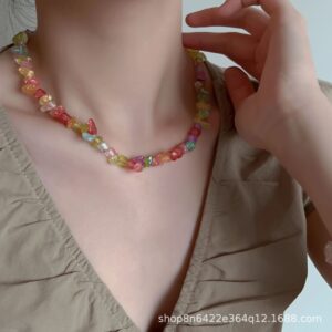 Colorful necklace-random color