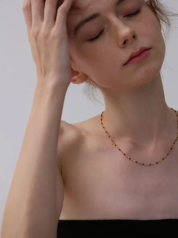 PVD Coated Colorful Stainless Steel Casual Hawaiian Waterproof Non Tarnish 304 Stainless Steel Necklace