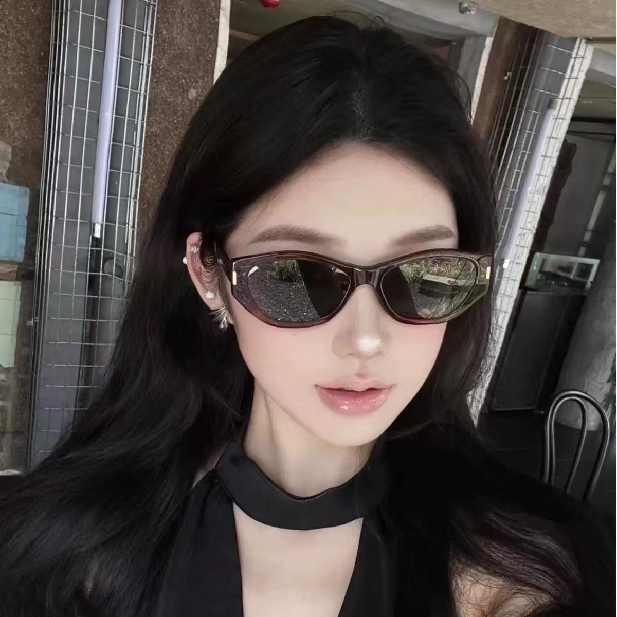 Wholesale Glasses Leopard Cat's Eye Sunglasses Women's 2025 New High-end Sunglasses Anti-UV Moisture