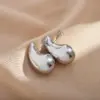 Wholesale PVD Coated Gold Plated Solid Color Stainless Steel Commute Waterproof Non Tarnish Ear Studs
