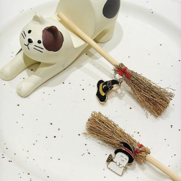 Wholesale Mini witch broom Halloween Christmas pendant car ornament