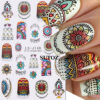 Wholesale Nail Art Stickers: Retro Bohemian Feather Pattern