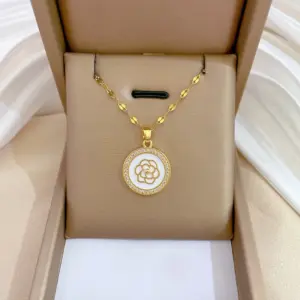 D425 Titanium Steel Chain Copper Pendant