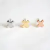 Wholesale PVD Coated 14K Gold Real Gold Plated Cross Stainless Steel Waterproof Non Tarnish Earrings