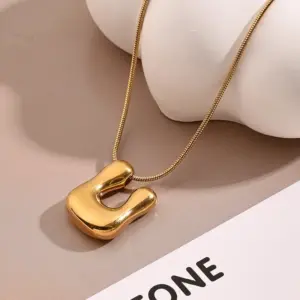 U Necklace (Gold) / Length: 450mm / 1 Strand/Package