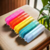 Wholesale Internet Popular Soft Silicone Pencil Case Creative Student Gradient Rectangular Silicone Pencil Case Simple Large Capacity Stationery