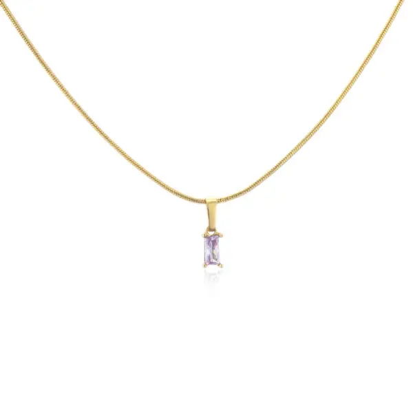 Wholesale Simple Style Geometric Copper 18K Gold Plated Necklace