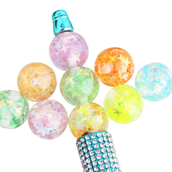 Wholesale Acrylic four-inted star card loose beads DIY