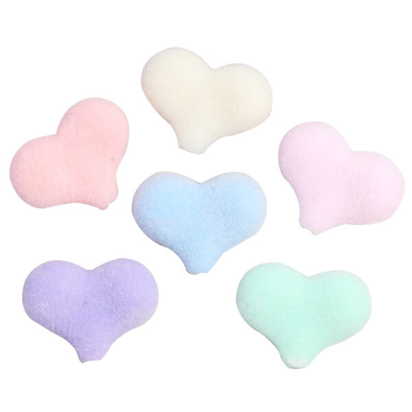 Wholesale Flocked Heart-Shaped Beaded DIY Accessories
