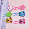 Wholesale Random 50pcs Summer Clouds and Stars Slippers Paper Clips Bookmarks