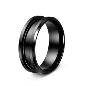 8mm Double Bevel Black / 8